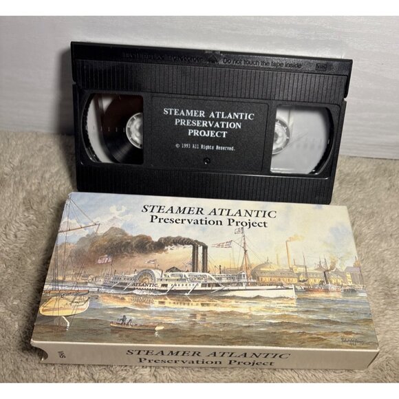 Steamer Atlantic Preservation Project VHS 1993 With Box Historical Documentary - Picture 4 of 4